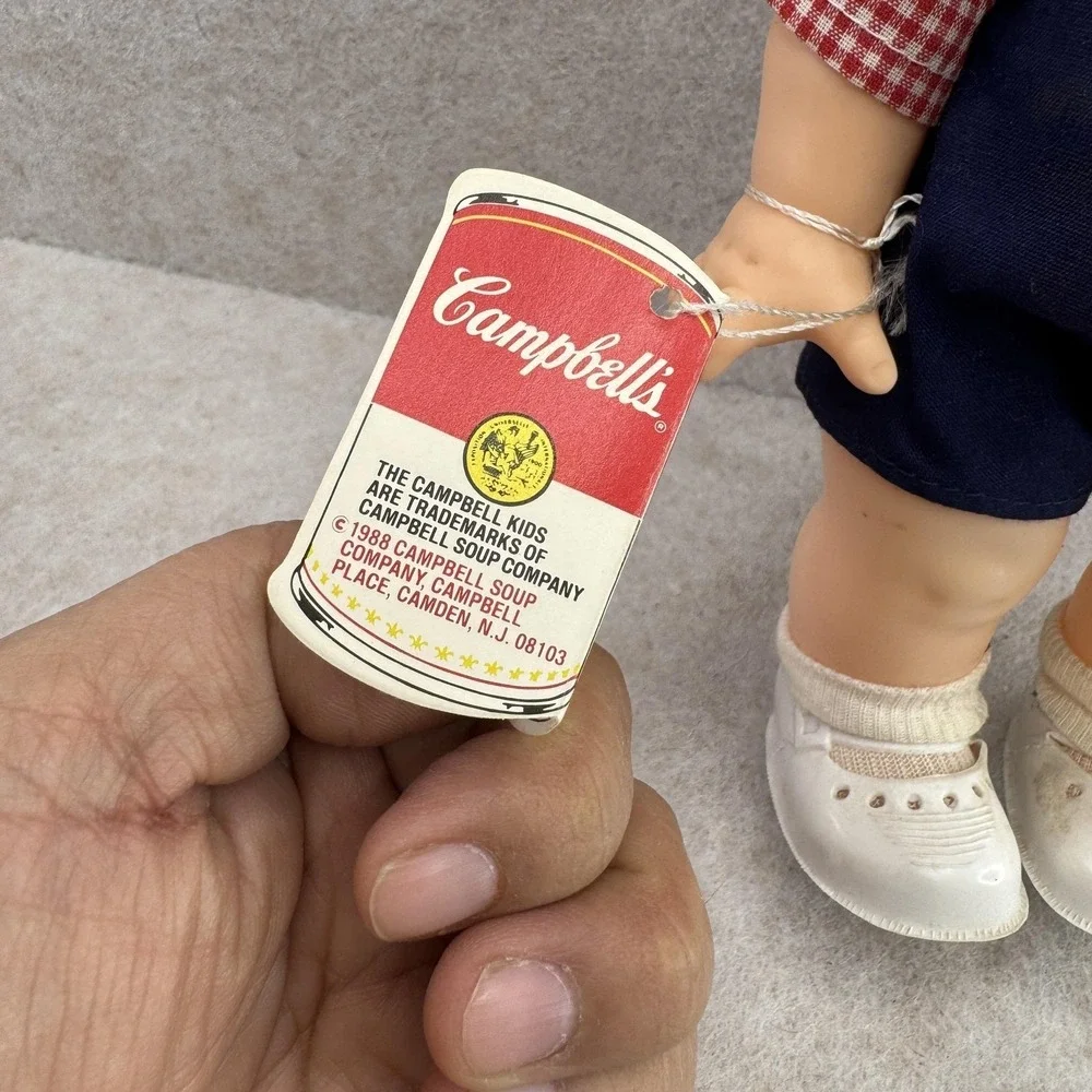 Vintage Campbell's Campbell Kids Bel 11 In Vinyl Doll Brown Hair 1988 Special‎